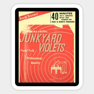 Junkyard Violets - Feral cover art Sticker